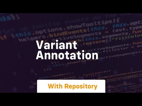 Variant annotation